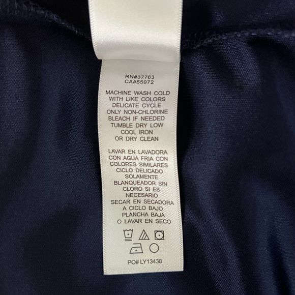 Laundry By Shelli Segal Dress Women Small Navy Blue Pink Geometric Casual Office - Picture 9 of 9